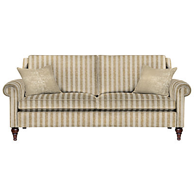 Duresta Kingsley 3 Seater Large Sofa Scirocco Stripe Champagne